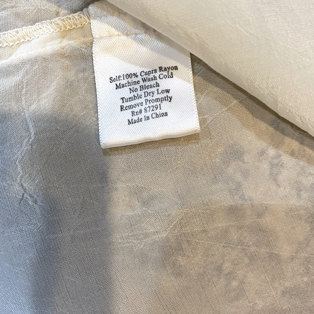 Johnny Was Top Antique White 3/4 Sleeve Vintage NWT - Picture 5 of 7